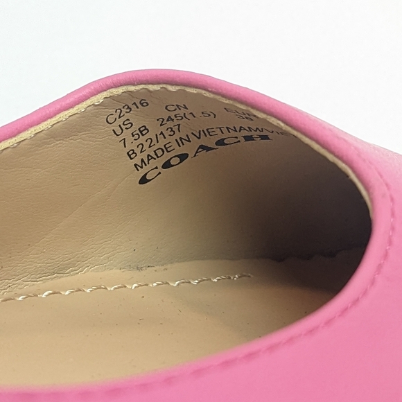 Coach leather Vae Skimmer slingbacks - Picture 12 of 16